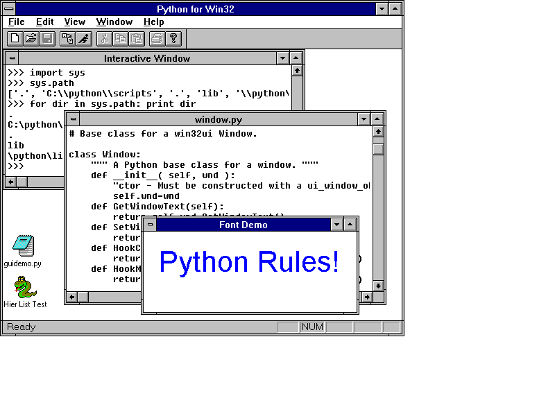 [PythonWin IDE]
